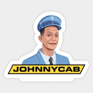 JohnnyCab - vintage logo - Total Recall Sticker